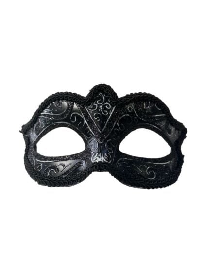 Black Glitter Masquerade mask