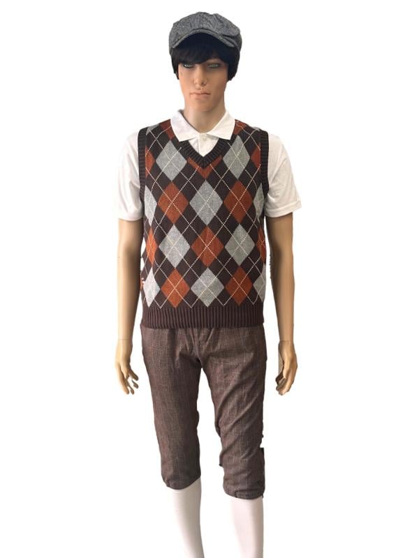 Brown Vintage Golfer Costume