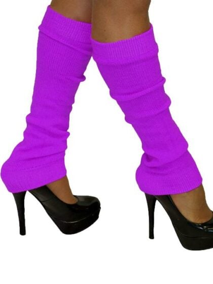 80s Leg Warmers Purple.