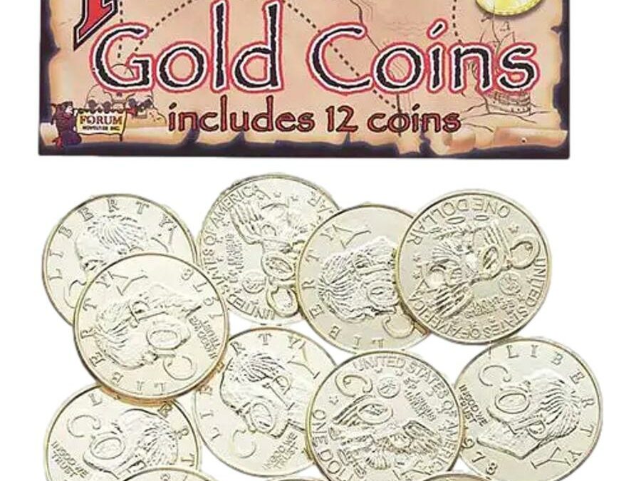 Pirate Gold Coins – 12 Piece