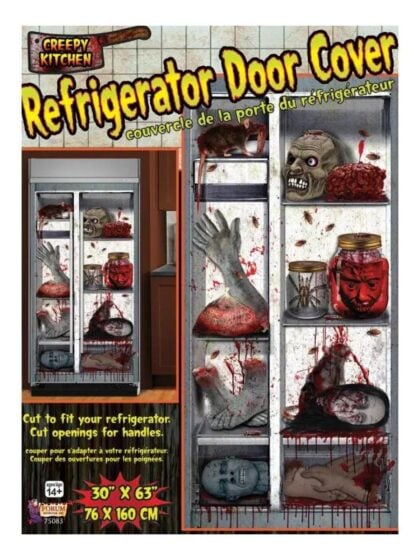 Creepy Kitchen Fridge Door Cover