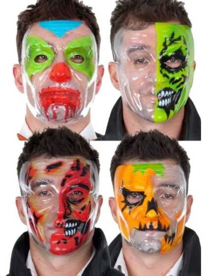 Plastic Transparent Horror Masks