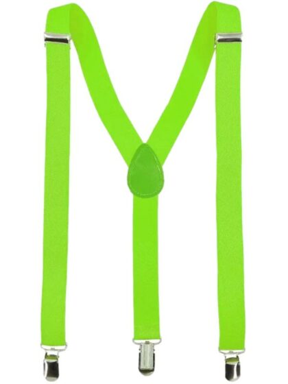 Neon Green Suspender Braces