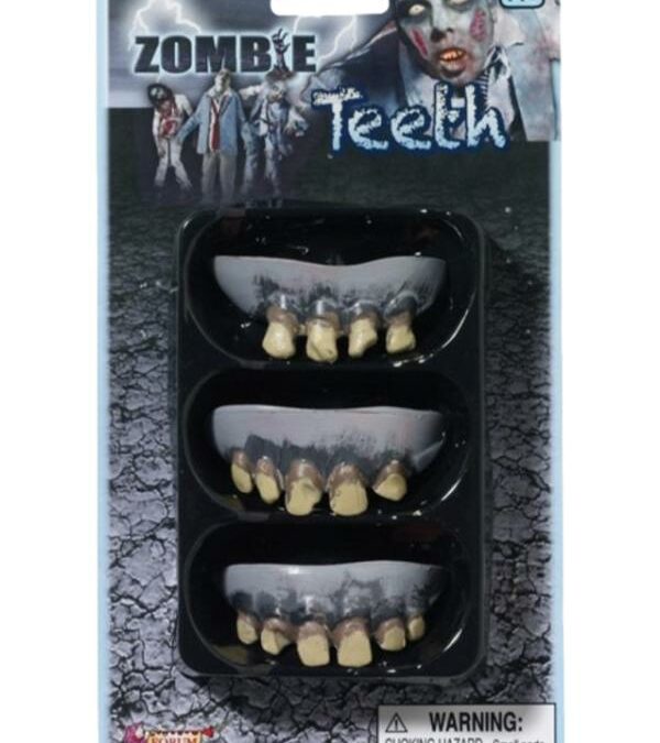 Rotting Zombie Teeth – 3 Pack