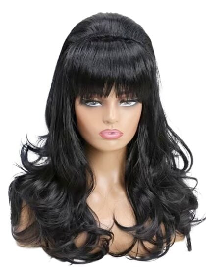 Black Retro Beehive Wig