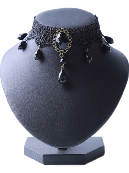 Black Lace Choker Necklace