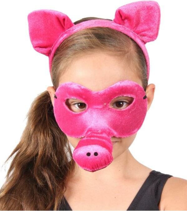 Animal Headband and Mask Set – Pig