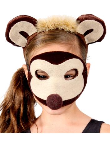 Animal Headband & Mask Set – Monkey