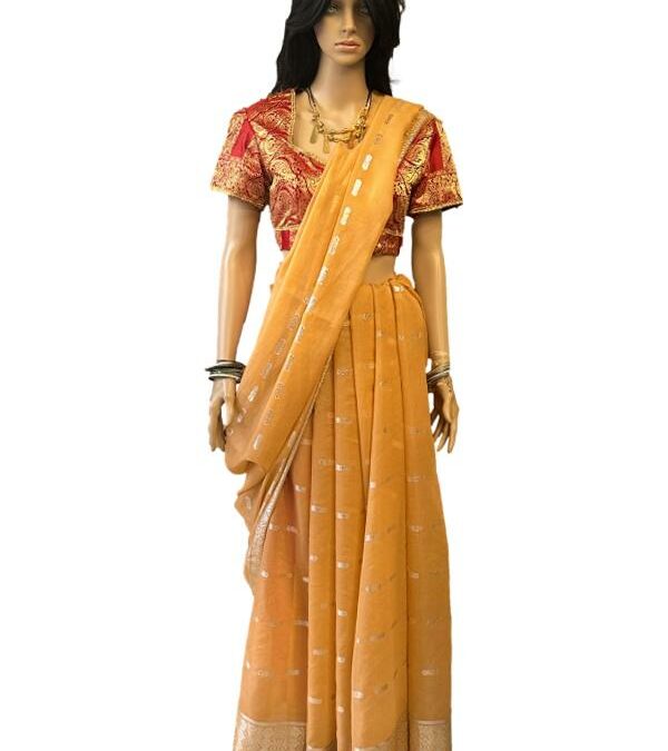 Indian Sari Costume Red/Orange – Adult