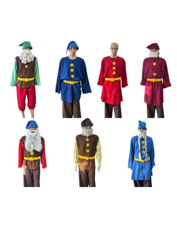 Snow Whites Seven Dwarfs Costumes - Adult -