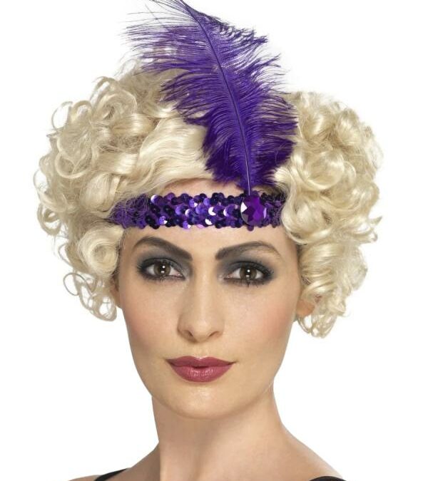 Purple 1920s Flapper Headband