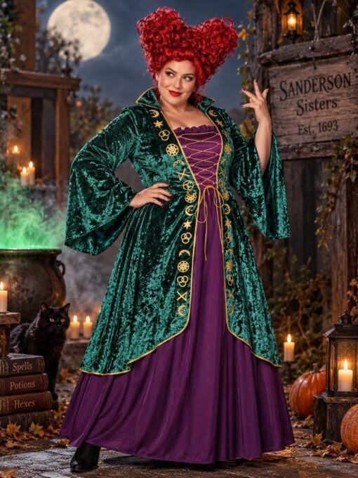 Plus sized Winifred Sanderson costume