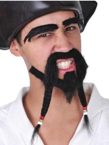 Pirate Mo Beard and Brow Set