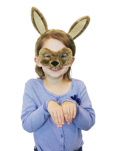 Animal Mask & Headband – Kangaroo