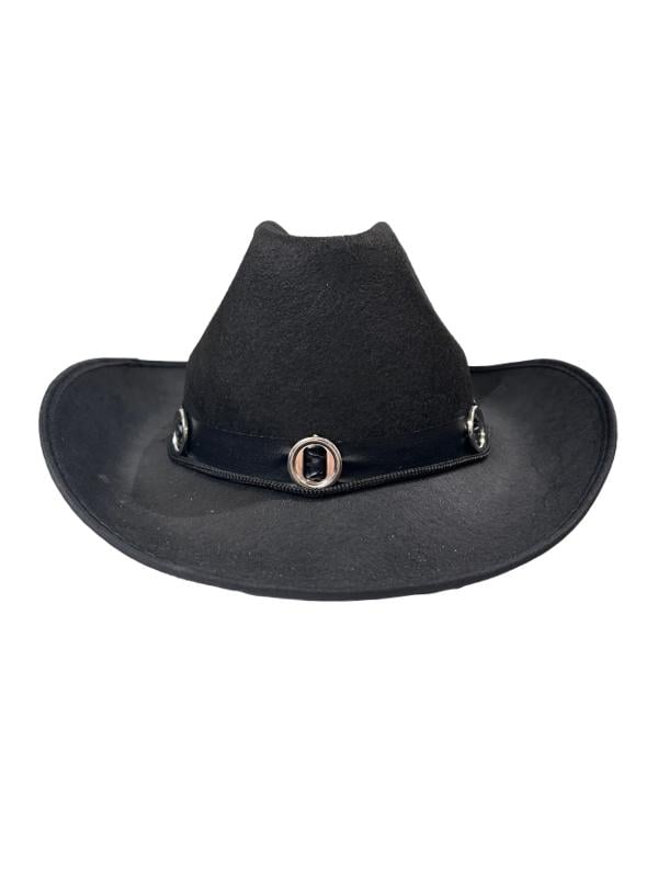 Julion Black Cowboy Felt Hat
