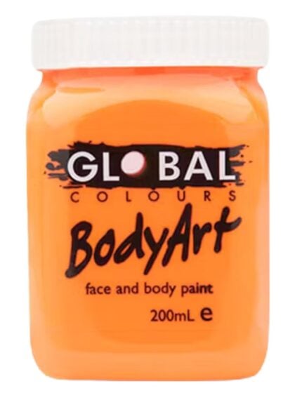 Neon Orange Face Paint 200ml