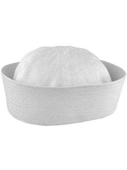White Sailor Gob Hat