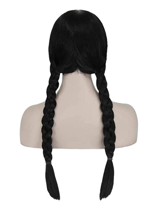 Wednesday Addams wig with fringe - Image 2