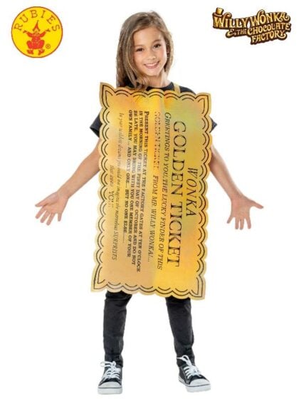 Wonka Golden Ticket Costume