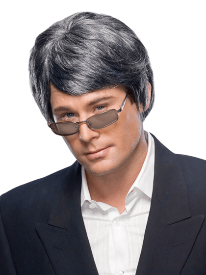 Grey Mens Wig