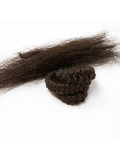 Dark Brown Crepe Hair