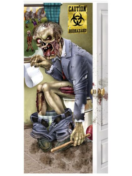 Zombie Restroom Door Cover