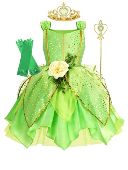 Kids Green Fairy Princess Costume