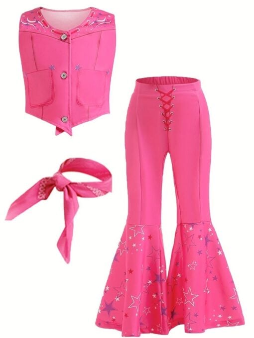 Kids Western Barbie Costume
