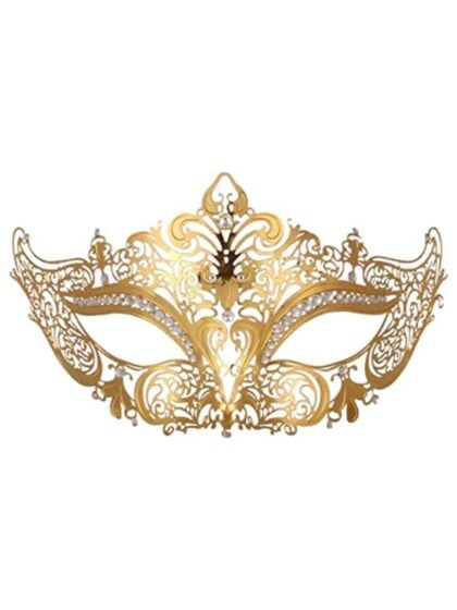 Gold Laser Cut Venetian Mask