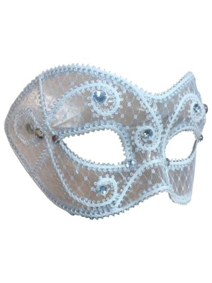 White Lace Masquerade Mask