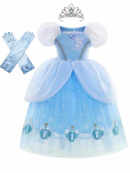 Kids Cinderella Princess Costume