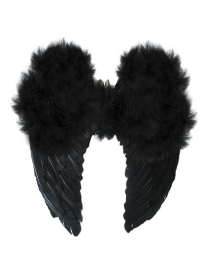 Large Black Angel Wings