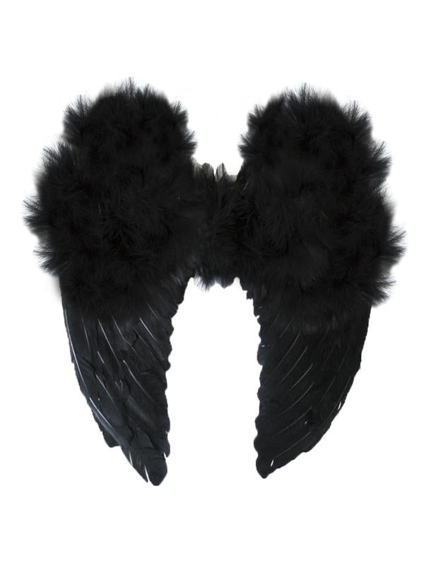 Large Black Angel Wings