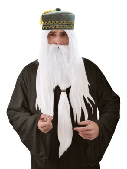 White Wizard Wig and Beard