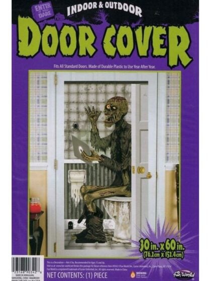 Halloween Bathroom Door Cover