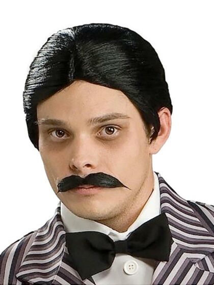Gomez addams wig and moustache