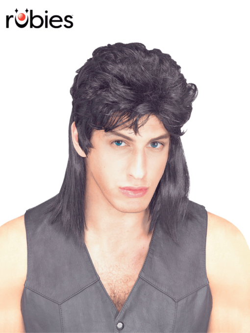 Black Mullet Wig