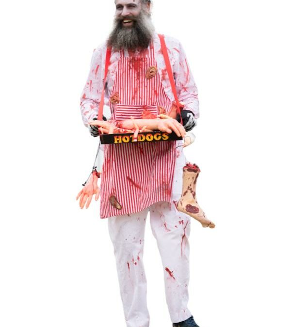 Scary Hot Dog Man Zombie Costume