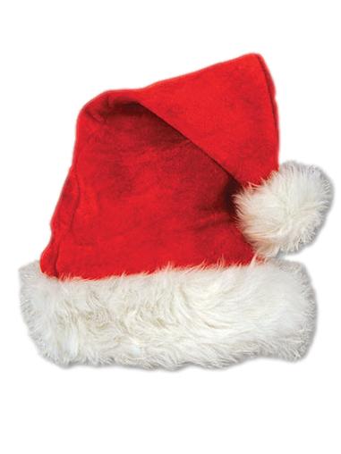Deluxe fur trimmed santa hat