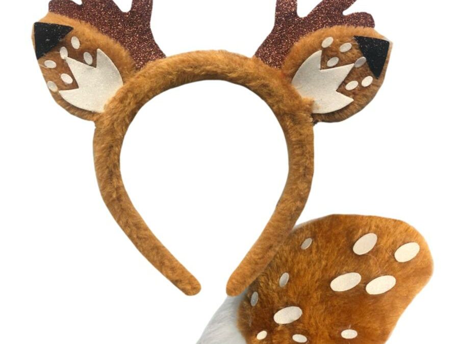 Animal Headband and Tail Set – Reindeer