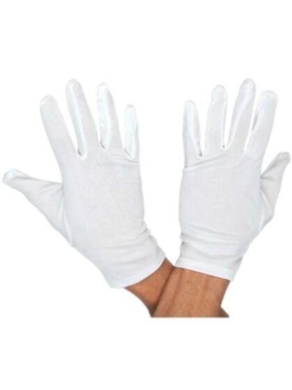 Short White Gloves