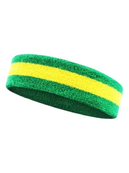 Green and Gold Sweatband
