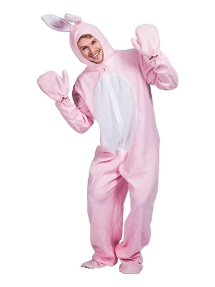 Pink Bunny Onesie Costume