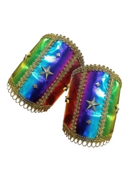 Rainbow Festival Wrist Cuffs