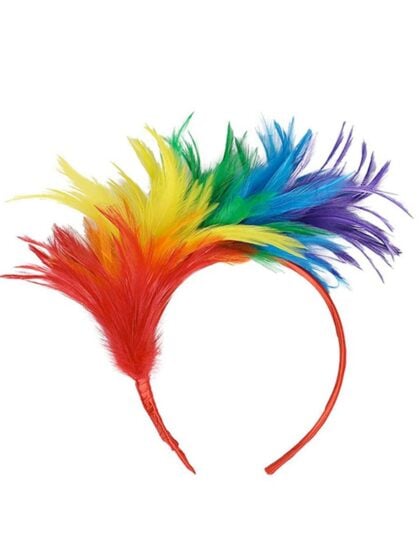 Rainbow Showgirl Headpiece