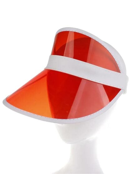 80s Red Poker Visor