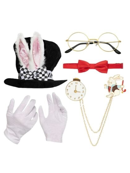White rabbit costume set