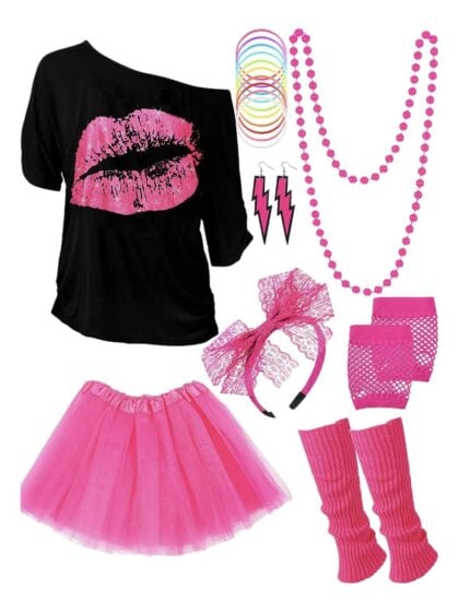 Pink 80s Neon Costume