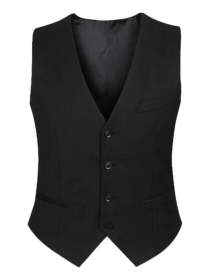 Black Waistcoat Vest