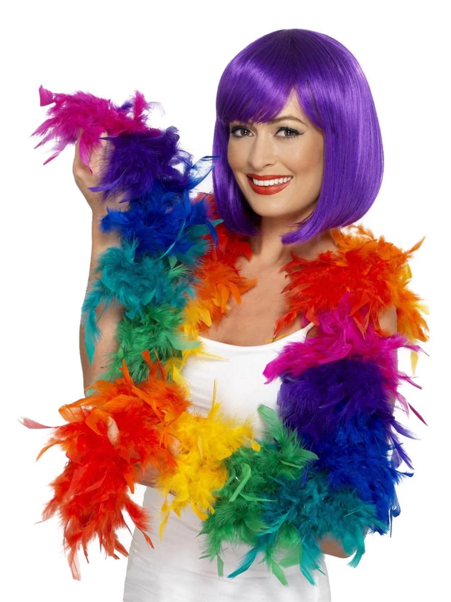 Rainbow Feather Boa